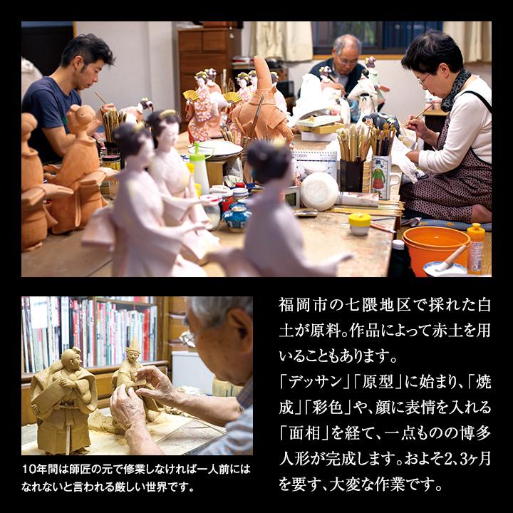 博多人形「黒田武士（組立式ガラスケース付）」博多人形いとう 伝統的