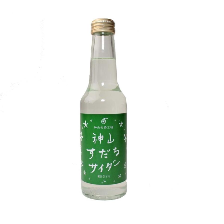 神山すだちサイダー（5本）徳島産すだち果汁入り : 徳島県物産館