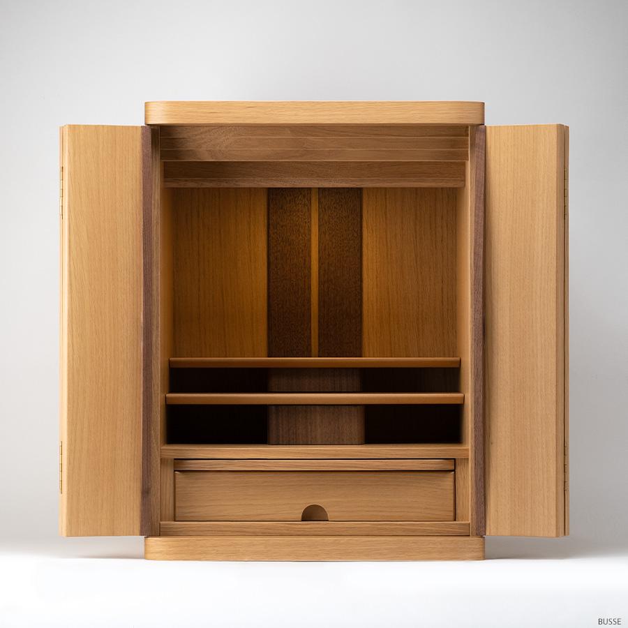 仏壇 コンパクト モダン セルノ ホワイトオーク 18号 本体 |  | 01