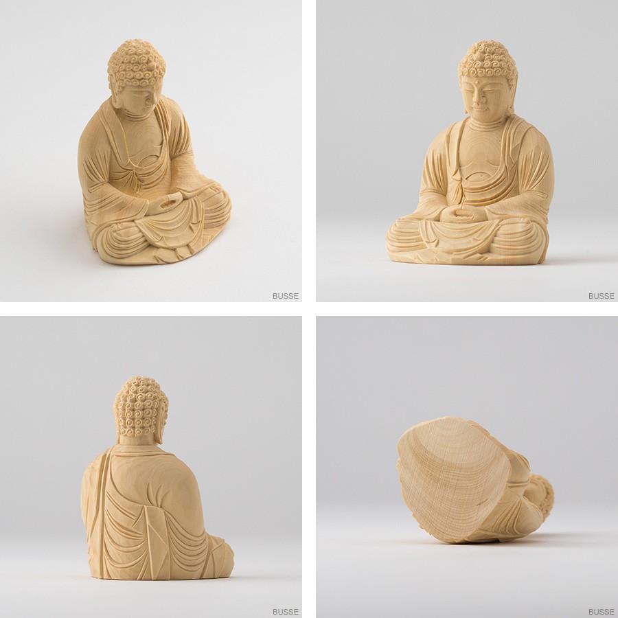 釈迦如来 木製仏像 柘植 訳あり品 【公式通販】