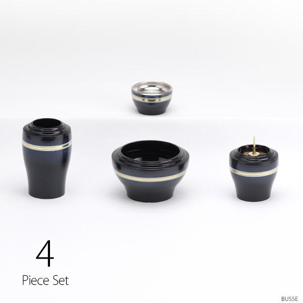 仏具 セット モダン 仏具 / 光明 月光 4点セット
