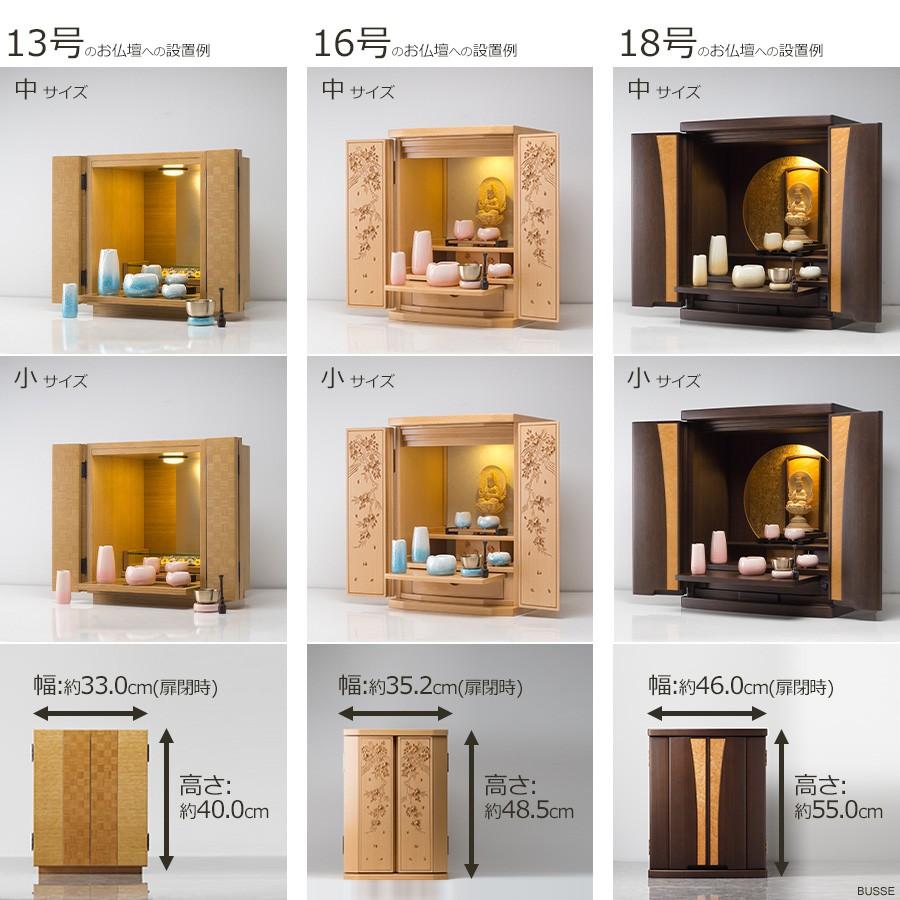 仏具 セット やわらぎ ラスターブルー 中サイズ 7点 /仏具セット ミニ