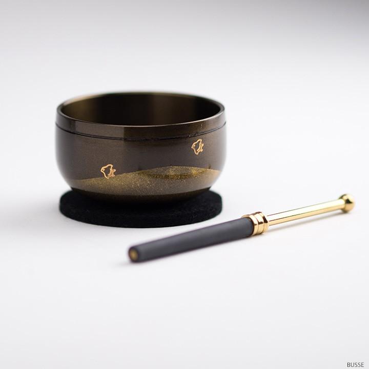 おりんセット なみちどり 1.6寸 / 1.8寸 / 2.0寸 リン棒付き （おりん 仏具 おしゃれ ミニ モダン 乗光りん 波千鳥 仏壇 手元供養） |  | 01