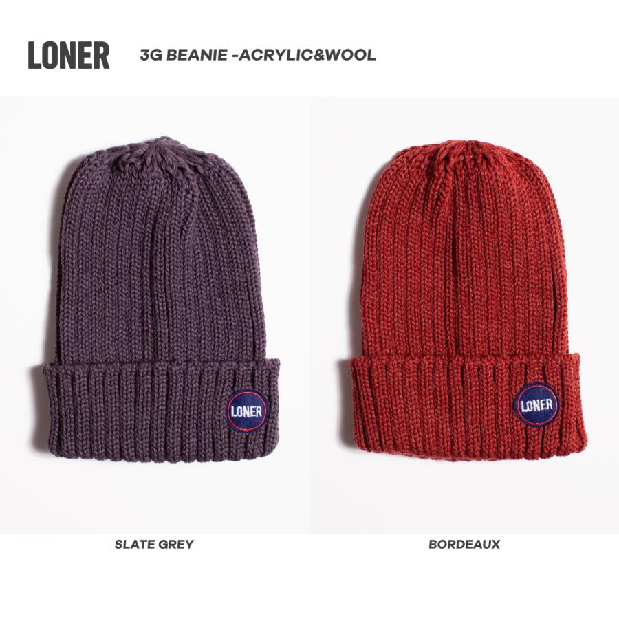 2025-2026 LONER 3G BEANIE ACRYLIC&WOOL ロナー スリージービーニー