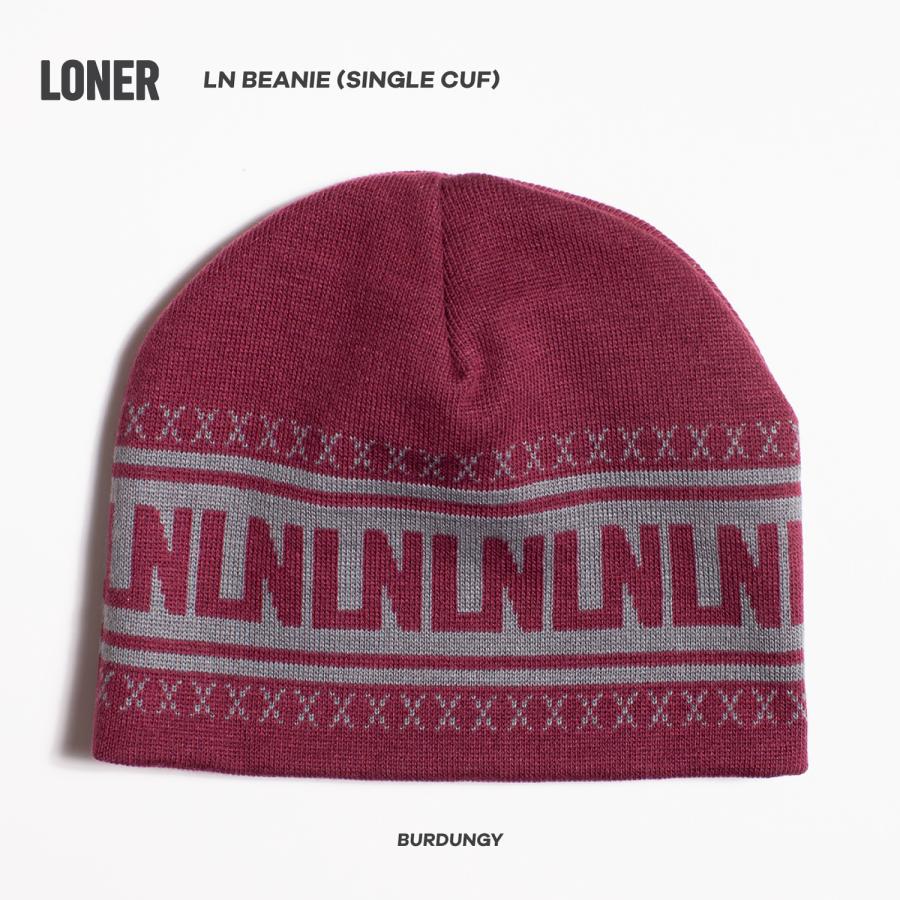2025-2026 LONER LN-BEANIE SINGLE CUF BURDUNGY ロナー エルエヌ