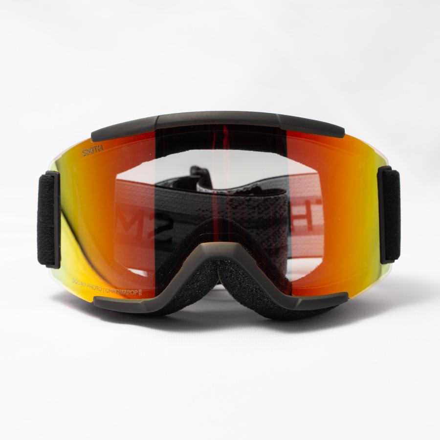 2025-2026 SMITH SQUAD BLACK (CP PRO PHOTOCHROMIC RED MIRROR)スミス ゴーグル スカッド BLACK [ Pro 調光 ] | SMITH（ヘルメット、サングラス） | 01