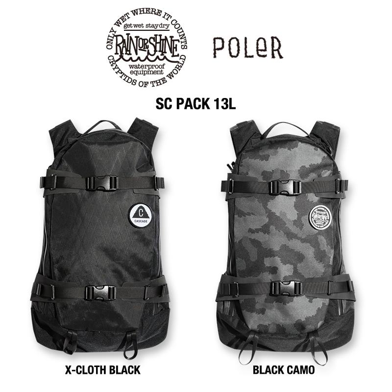 早期予約商品】RAIN OR SHINE SC PACK 13L POLeRコラボレーシュン