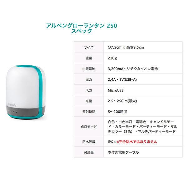 mont-bell（モンベル） BioLite AlpenGlow Lantern 250 / バイオライト