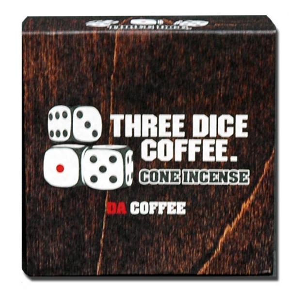 THREE DICE CONE INCENSE COCONUT コーヒーの香り｜bussel