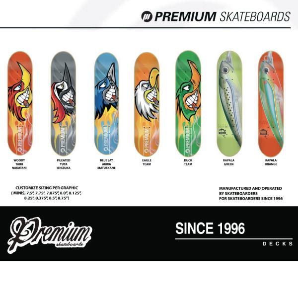 スケボー デッキ PREMIUM PREMIUM SKATEBOARDS NEW TEAM DECK プレミアムスケートボード ニュー