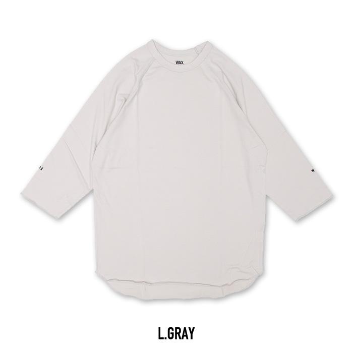 WAX（ワックス） WAX 3/4 sleeve cut saw / ワックス 七分袖Tシャツ