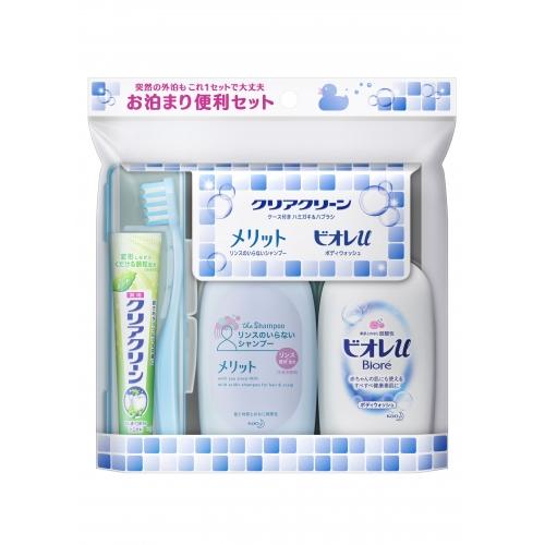 医薬部外品】花王 ビオレu メリット クリアクリーン お泊りセット 1