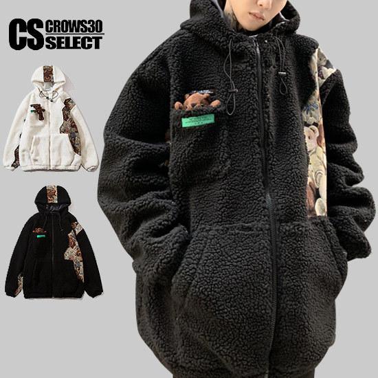 パーカー メンズ 21 V系 お兄系 かわいい ぬいぐるみ インポート コート テディベア テディーベアー ブルゾン レディース 冬 原宿系 可愛い 新作 熊 秋 最新発見 原宿系