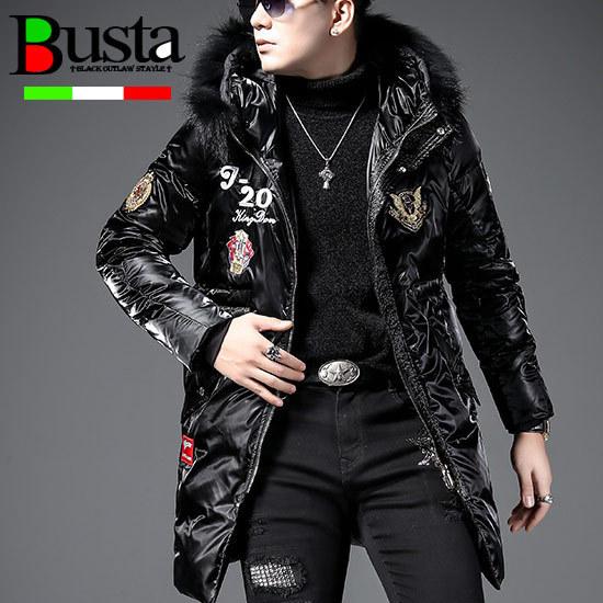 ダウンジャケット メンズ オラオラ系 ダウンコート ファー 刺繍 エンブレム イタリアン 中綿ジャケット インポート お兄系 オラオラ系 ストリート系 D 0 Ev Longdcoat オラオラ系 ファッション Busta 通販 Yahoo ショッピング