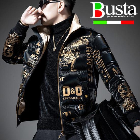 ダウンジャケット メンズ オラオラ系 ダウンジャケット アウター ゴールド エンブレム 総柄 中綿ジャケット ゴールド インポート お兄系 ヤンキー チンピラ D 1 Gldlogo Dawn オラオラ系 ファッション Busta 通販 Yahoo ショッピング