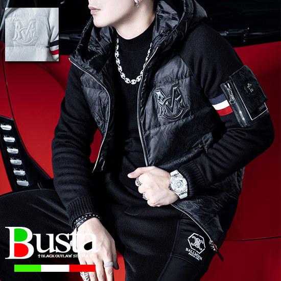 ダウンジャケット メンズ オラオラ系 ダウンジャケット アウター トリコロール エンブレム 中綿ジャケット インポート お兄系 ストリート系 ヤンキー チンピラ D 1 Katapk Dawn オラオラ系 ファッション Busta 通販 Yahoo ショッピング