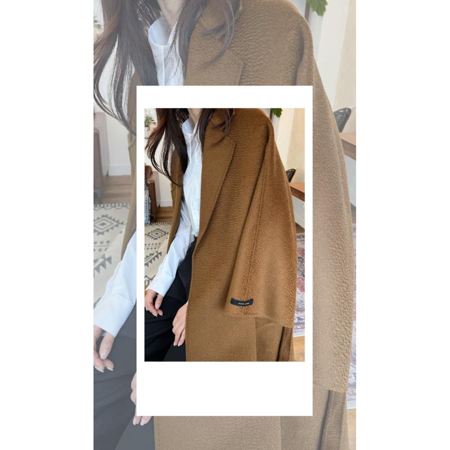 韓国TODAH7 ロングコート 両面プレミアムウール100