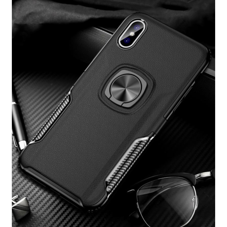 iPhone SE2 用ケース 黒 リング付きケース TPU 薄型軽量人気 SE2 オシャレ アイホンSE2 アイフォンiPhone 8/7も