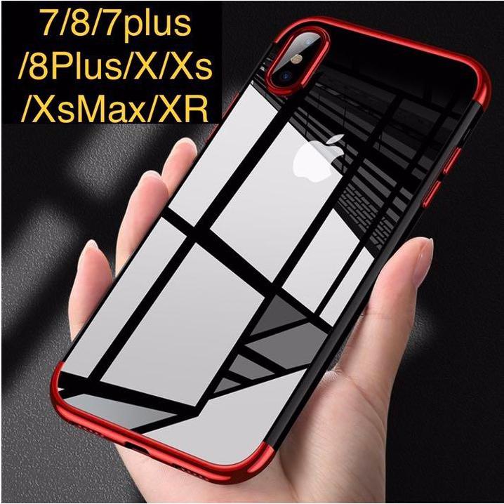 iPhone XR 赤枠ケース+強化ガラスフィルムセット : busybees