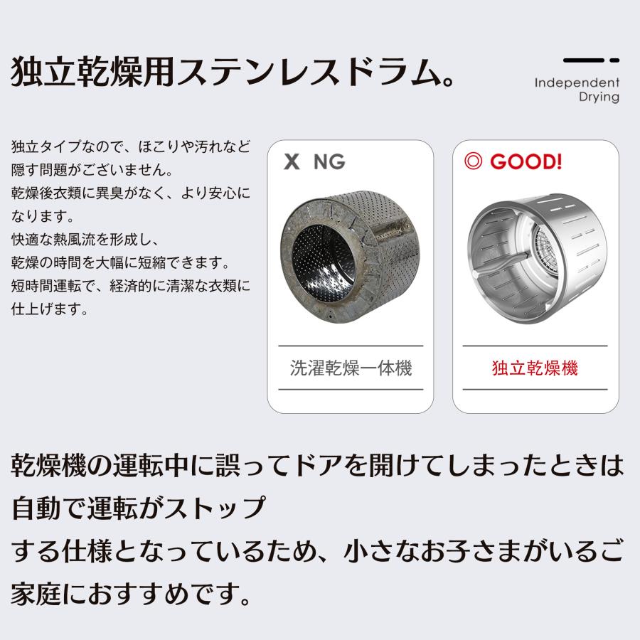 小型衣類乾燥機 衣類 5kg ミニ コンパクト 自動モード ドラム