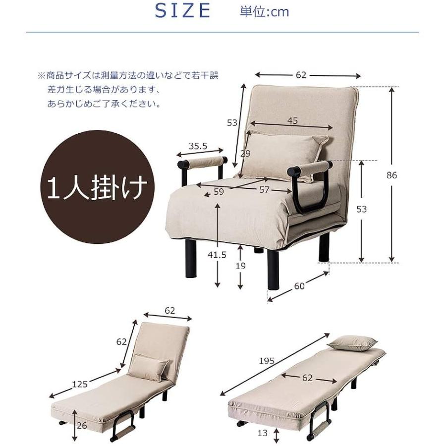 BTM 【全品P5倍☆今夜20時〜4H限定！】ソファーベッド 一人用