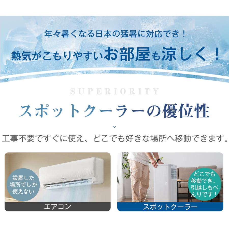 新作25980円から】スポットクーラー 家庭用 工事不要 スポットエアコン