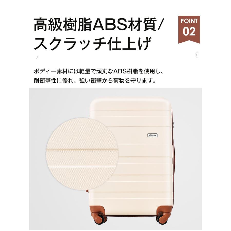 TANOBI 大型4日～7日用キャリーバッグ Mサイズスーツケース スーツケース Mサイズ キャリーケース 中型 大容量 超軽量 4日 7