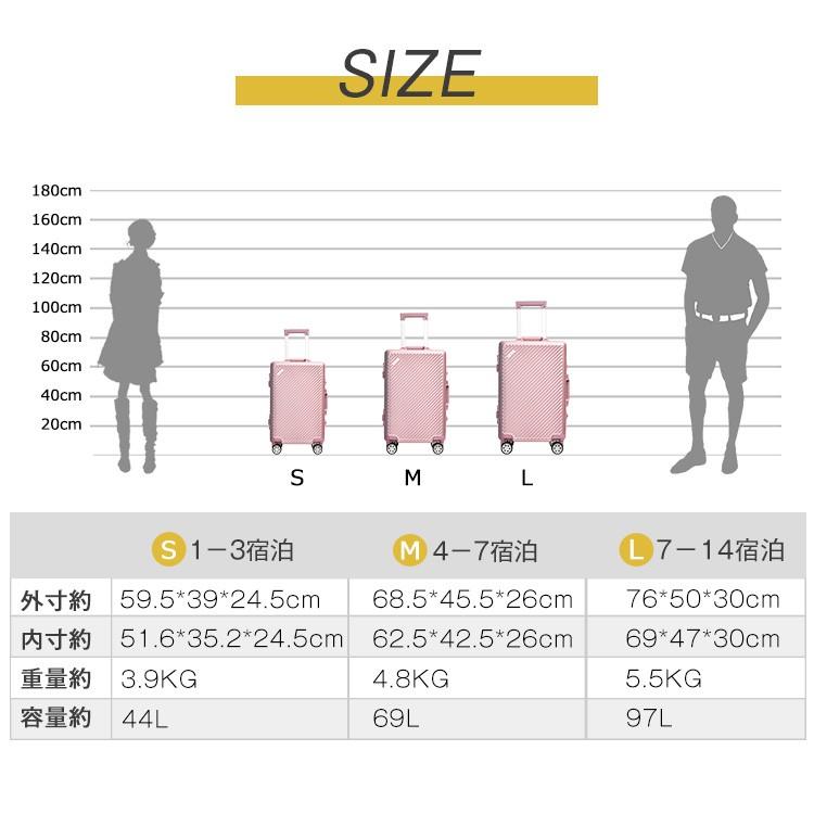 スーツケース キャリーバッグ 大型 キャリーケース Lサイズ 旅行用7泊 10泊用 大型 軽量 アルミフレーム Tanobi 6008 Pp スーツケースの専門店busyman 通販 Yahoo ショッピング
