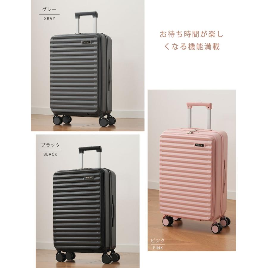 スーツケース フロントオープン 機内持ち込み キャリーバッグ Sサイズ