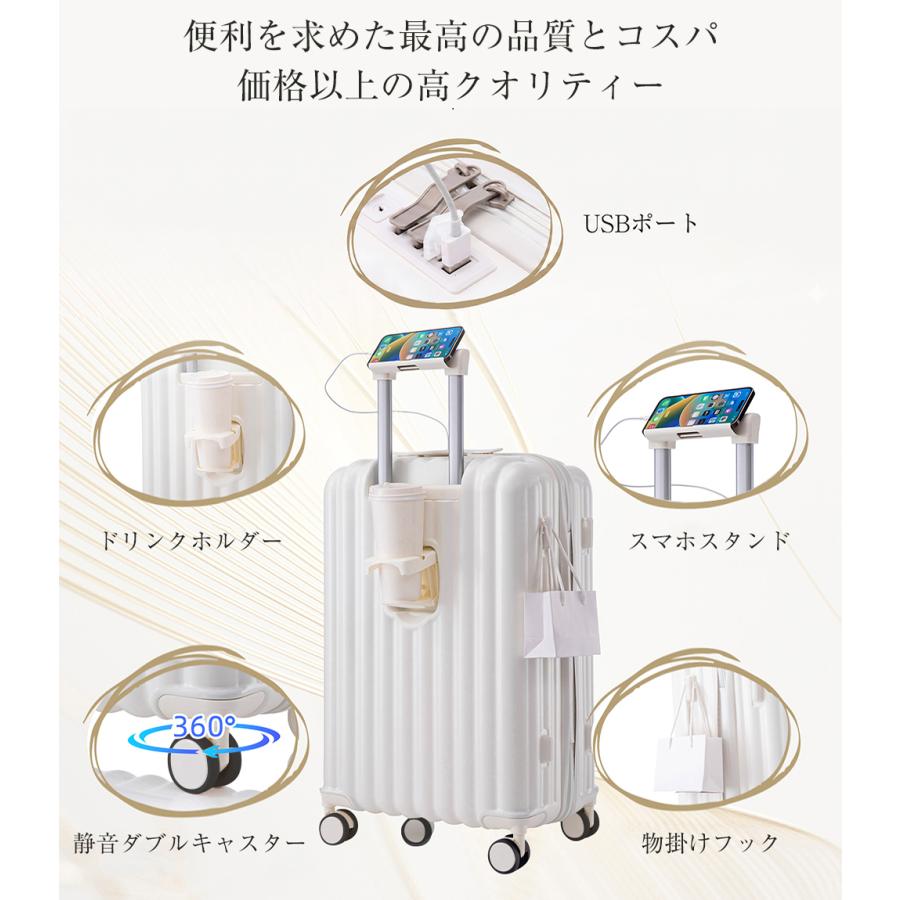 日曜日☆全品5%OFF！】スーツケース 機内持込 軽量 キャリーケース USB