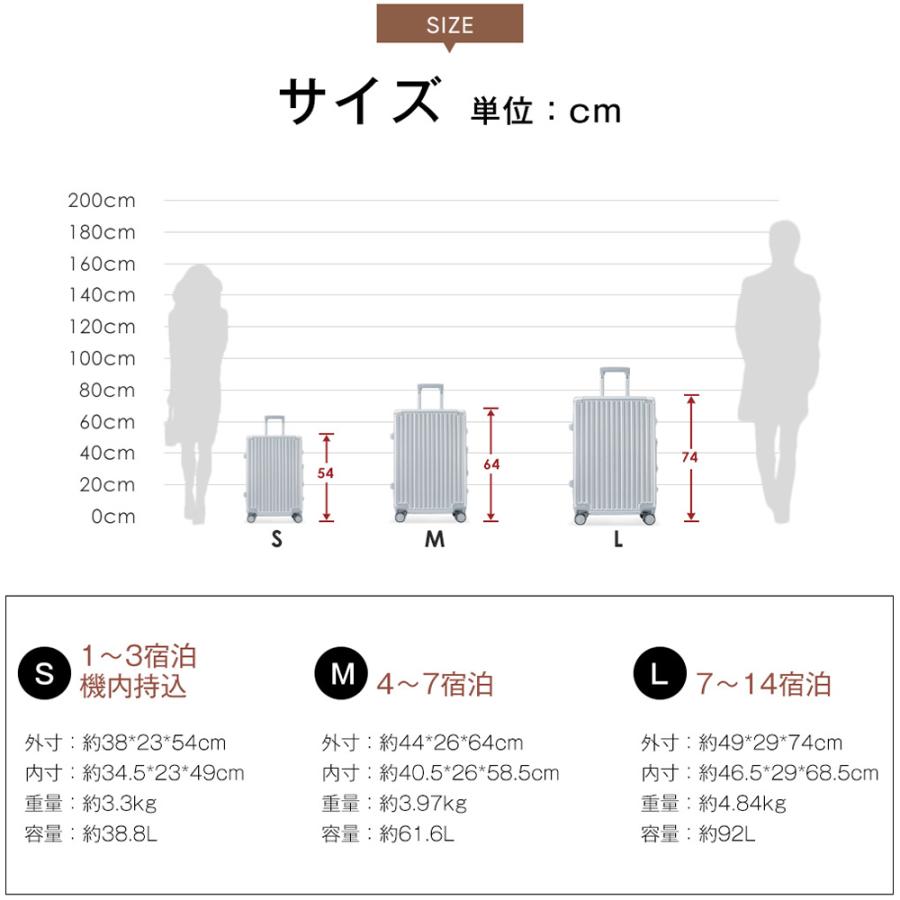 スーツケース Mサイズ 軽量 キャリーケース キャリーバッグ フレームタイプ TSAロック 防水ポケット 4~7日 超軽量 おしゃれ TANOBI 一年保証 HL928｜busyman-jp｜23