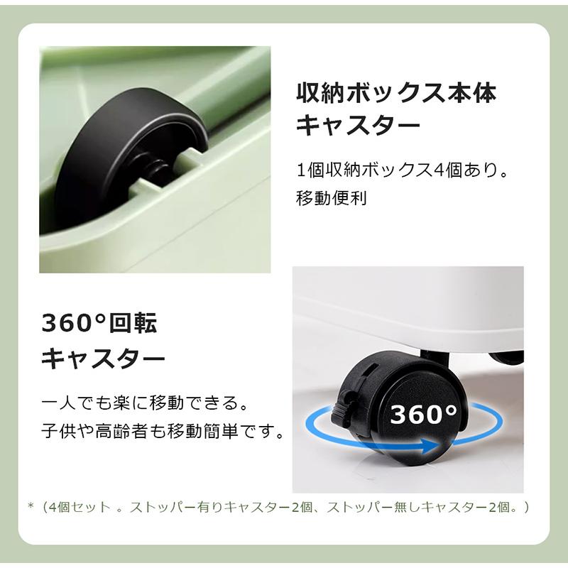 収納ボックス 折りたたみ 収納ケース 69L 1~5個セット キャスター付き 天板付き プラスチック 衣類 小物 マジックボックス おしゃれ 60*42*33cm 送料無料｜busyman-jp｜10