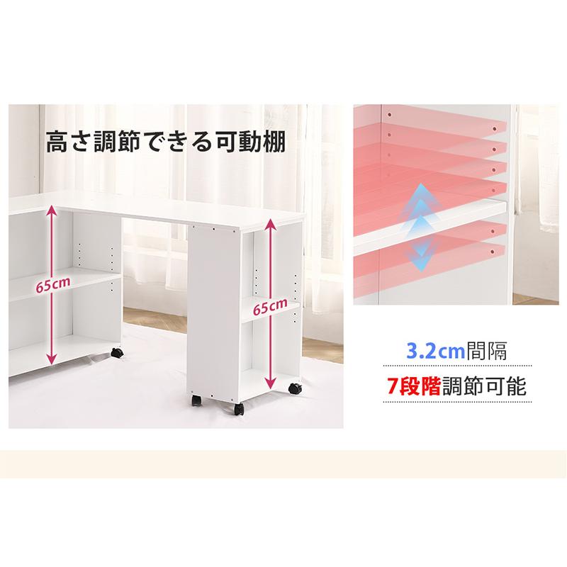 BTM システムベッド ロフトベッド シングル 収納 本棚 学習デスク付き