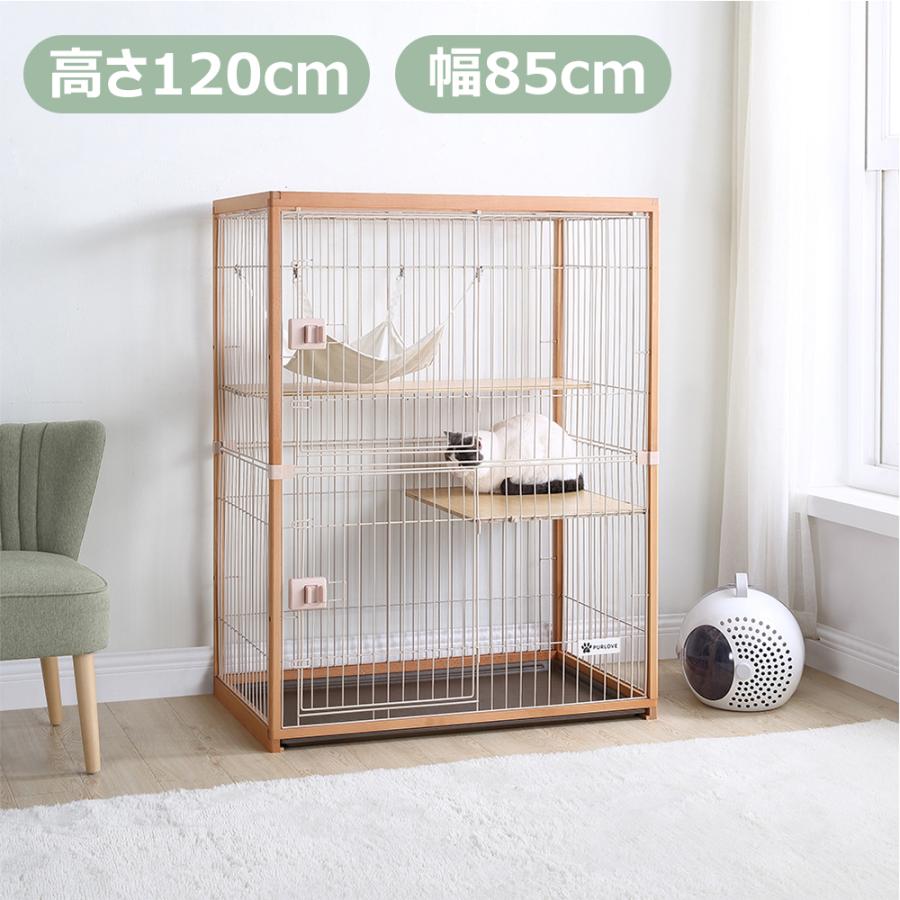 BTM 猫ケージ 2段 ハンモック付き キャットケージ 120cm ロック BTM 猫ケージ 2段 ハンモック付き キャットケージ 120cm ロック