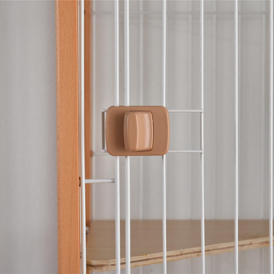 BTM 猫 ケージ キャットケージ 2段 木製フレーム ハンモック付 広々