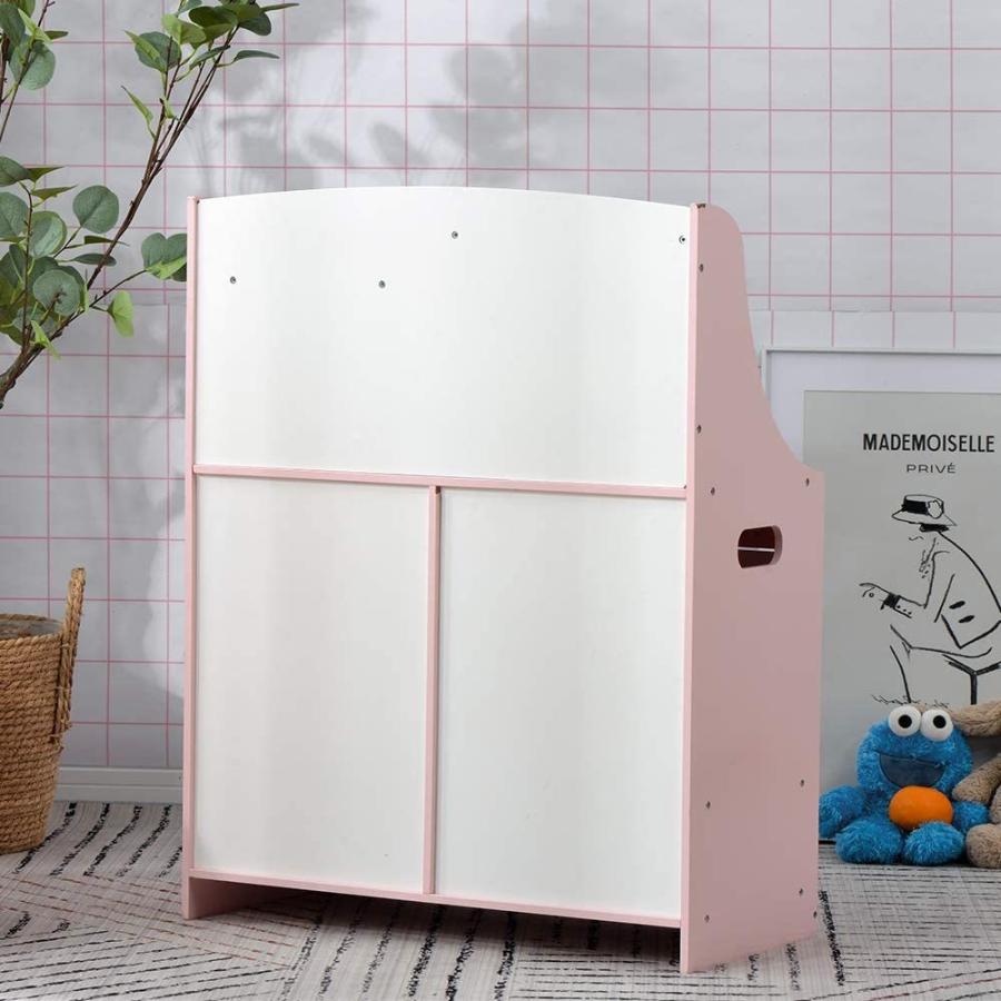 BTM ままごと キッチン 木製 台所 洗濯機 付属品付き おままごと
