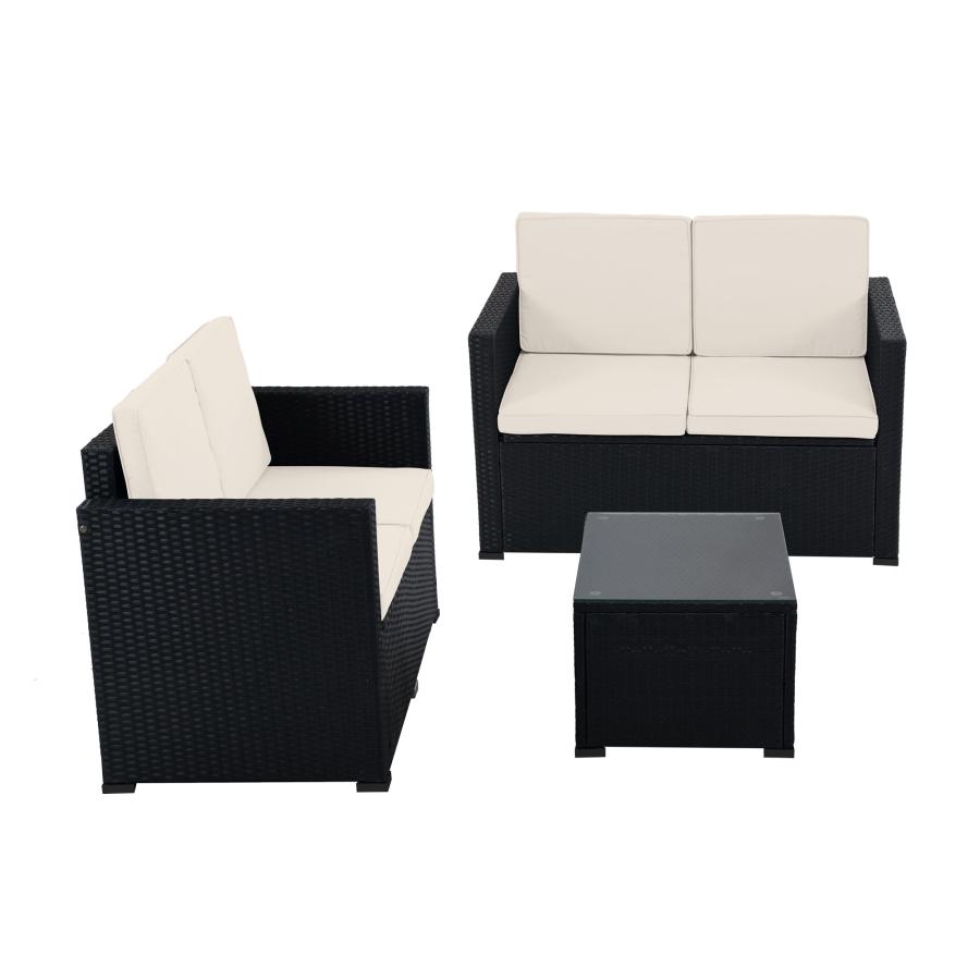 10/12限定全店P5倍！】ラタン調 ガーデンファニチャー セット 3