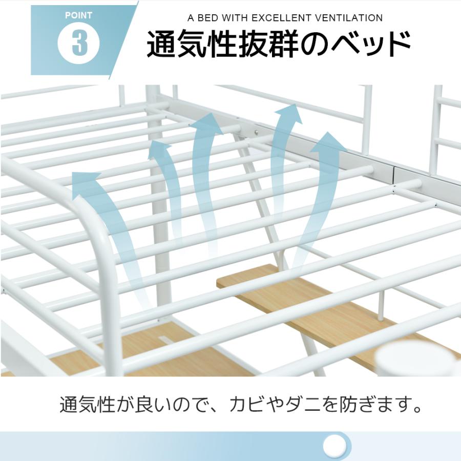 BTM 【感謝デー☆全品5%OFF】システムベット ロフトベッド シングル