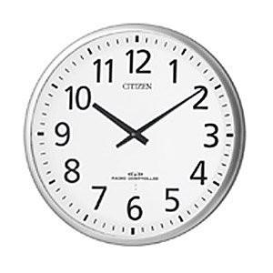 【全商品オープニング価格 特別価格】 壁掛け時計 掛け時計 電波時計 RHYTHM CITIZEN シルバー 4MY821-019 M821 スリーウェイブ シチズン 掛け時計、壁掛け時計