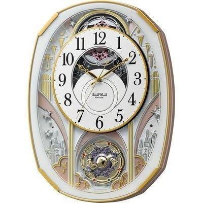 掛け時計 壁掛け時計 スモールワールドノエルS からくり 30曲入り 電波