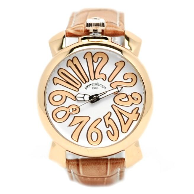 腕時計 メンズ ビッグフェイス 手巻き式 ピエールタラモン メンズウォッチ pierretalamon PT-5000-4