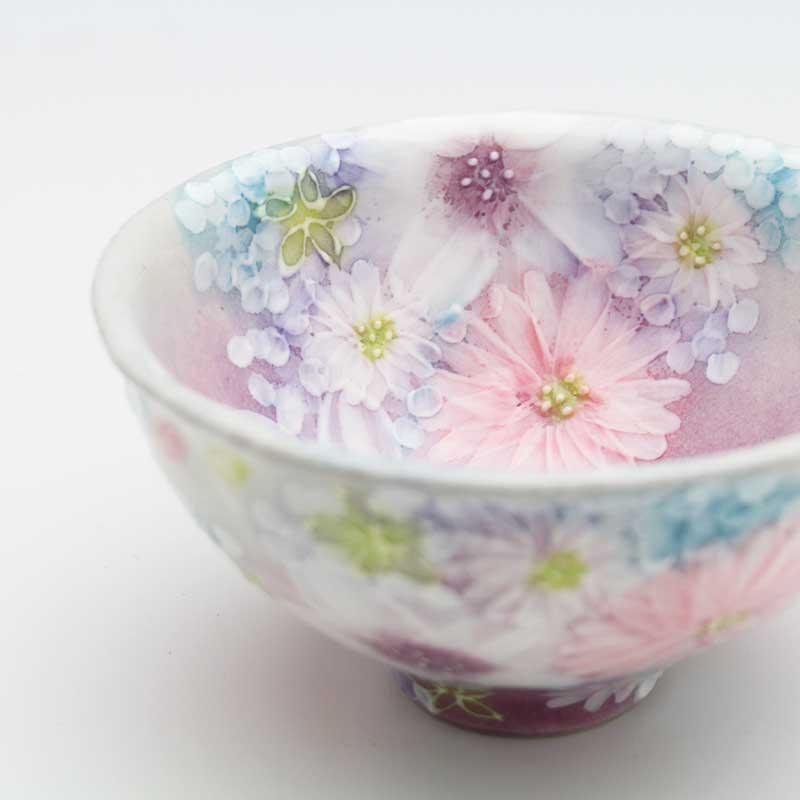 受注生産】工房ゆずりは 色彩花 飯碗 : 舞陶館 - 通販 - Yahoo