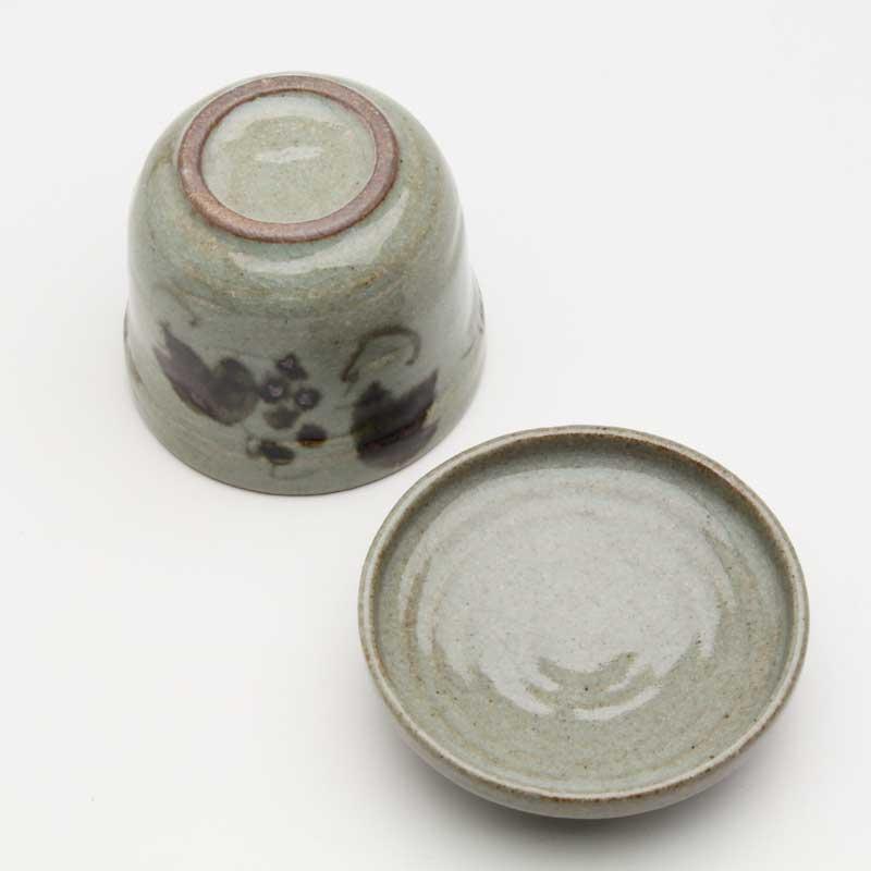唐津ぶどう むし碗 230ml 蒸し碗 茶碗蒸し 蓋物 瀬戸焼 和食器 食器