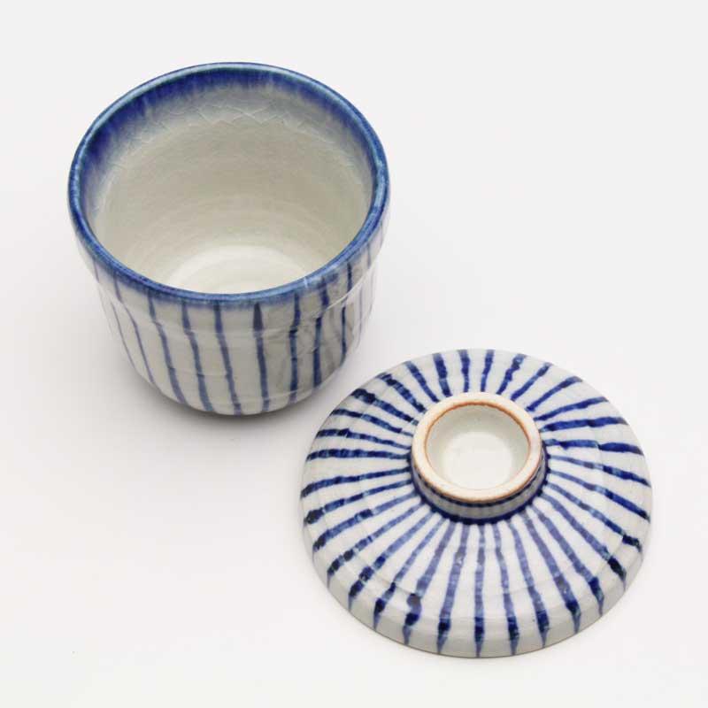 御深井十草 むし碗 230ml 蒸し碗 茶碗蒸し 蓋物 瀬戸焼 和食器 食器