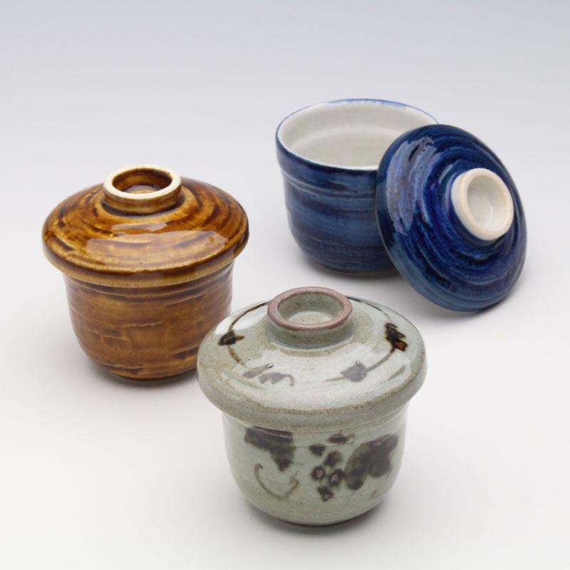御深井十草 むし碗 230ml 蒸し碗 茶碗蒸し 蓋物 瀬戸焼 和食器 食器
