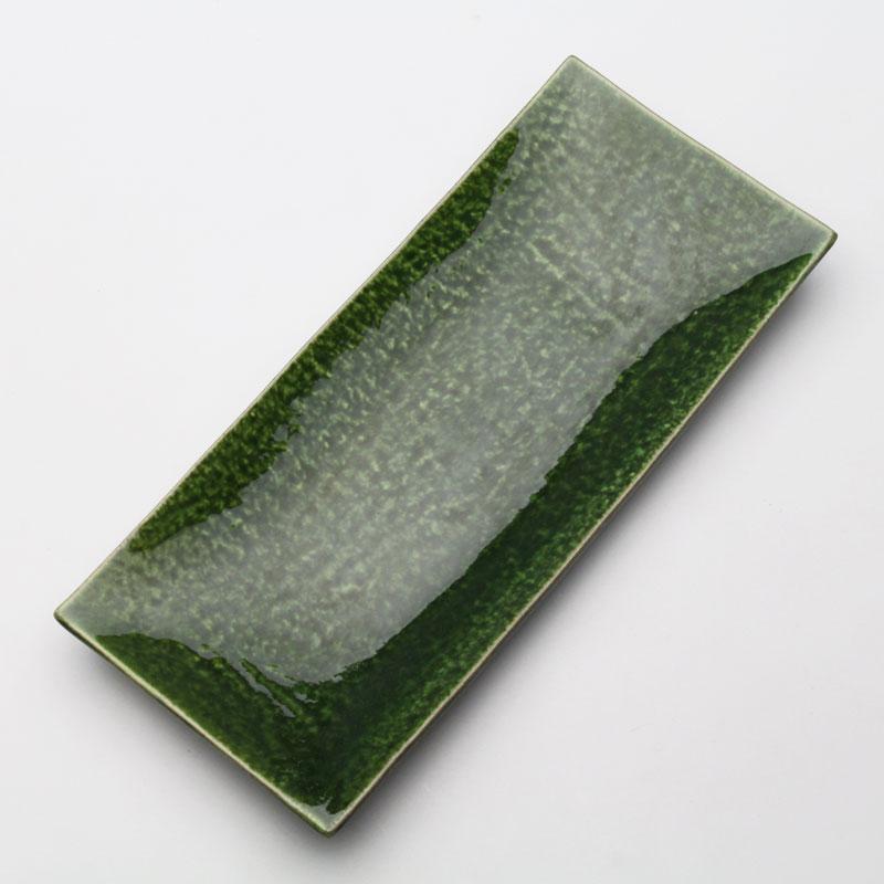 織部 長角皿 27×12cm 和食器 食器 角皿 焼物皿 プレート 和食 瀬戸焼