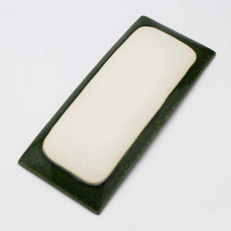 織部 長角皿 27×12cm 和食器 食器 角皿 焼物皿 プレート 和食 瀬戸焼