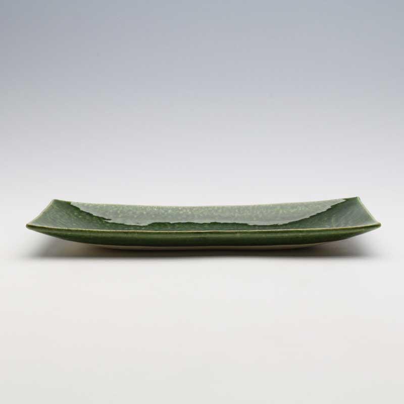 織部 長角皿 27×12cm 和食器 食器 角皿 焼物皿 プレート 和食 瀬戸焼