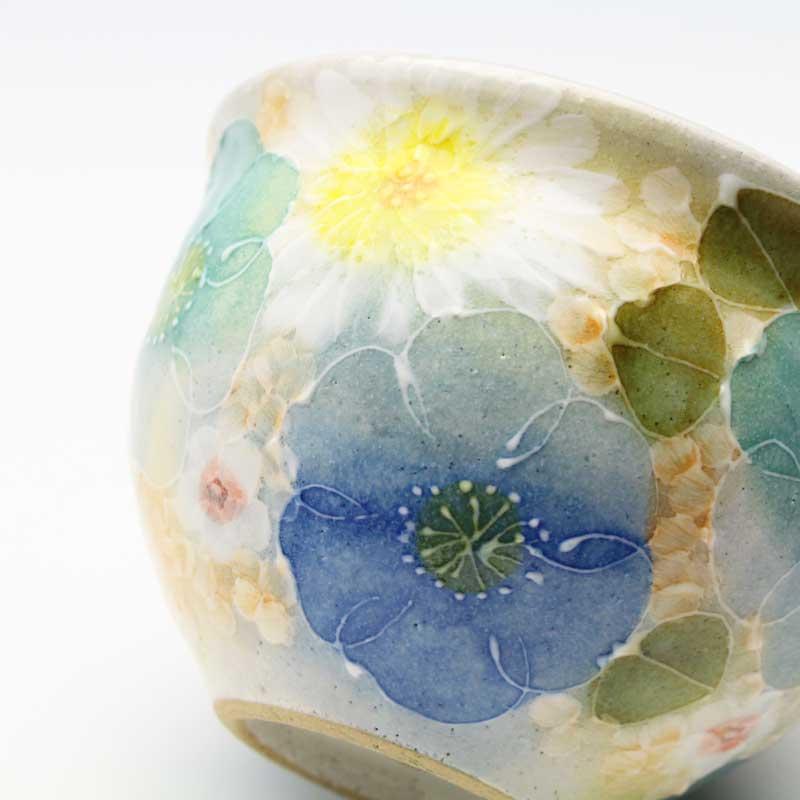 受注生産】工房ゆずりは 釉彩青花 福々碗（平型） : 舞陶館 - 通販