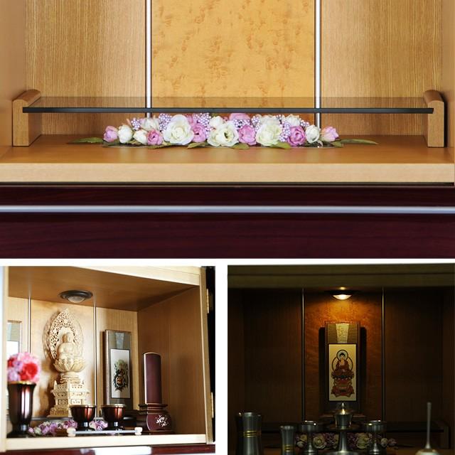 【限定セール】仏壇 日本製 コンパクト モダン ミニ ミニ仏壇 国産 15号 小型仏壇 小さい お仏壇 おしゃれ「アクア2」_10
